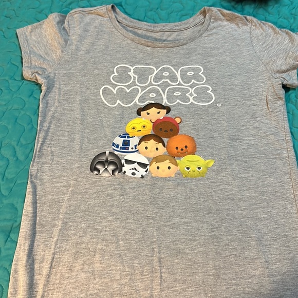 Lot of 3 Girls Shirts Disney Tsum Tsum Star Wars Belle du Jour Girls Rock M-L-XL - Picture 10 of 11